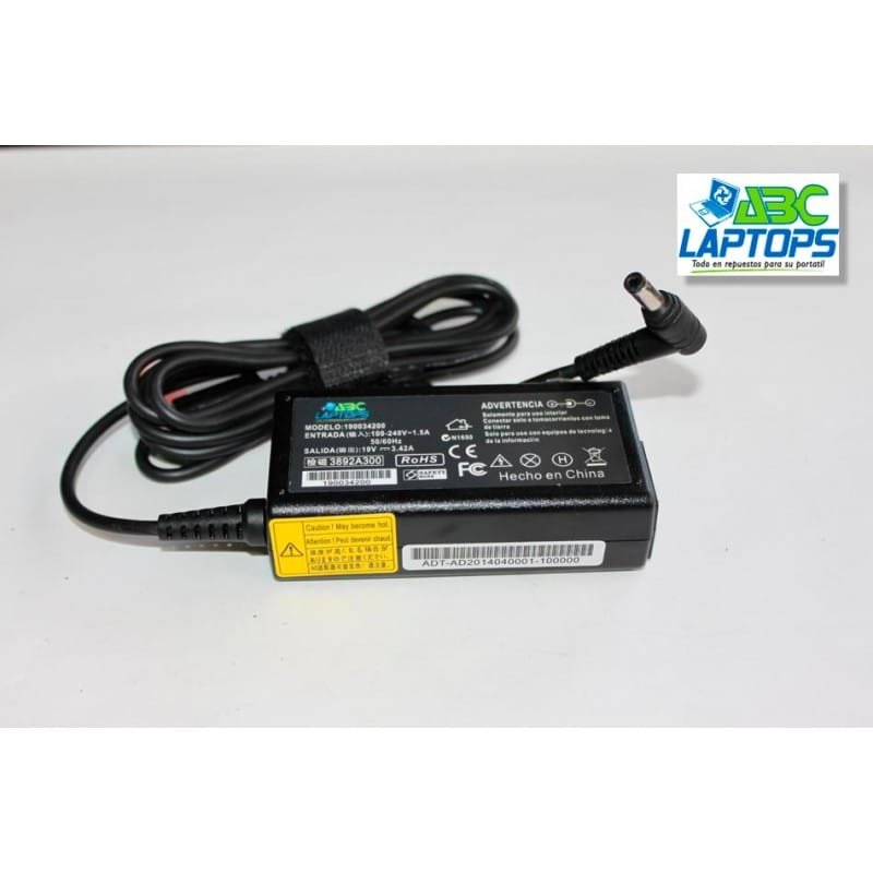 CARGADOR ABCLAPTOPS PARA TOSHIBA 19V 3.42A TIP 5.5*2.5 - Imagen 3